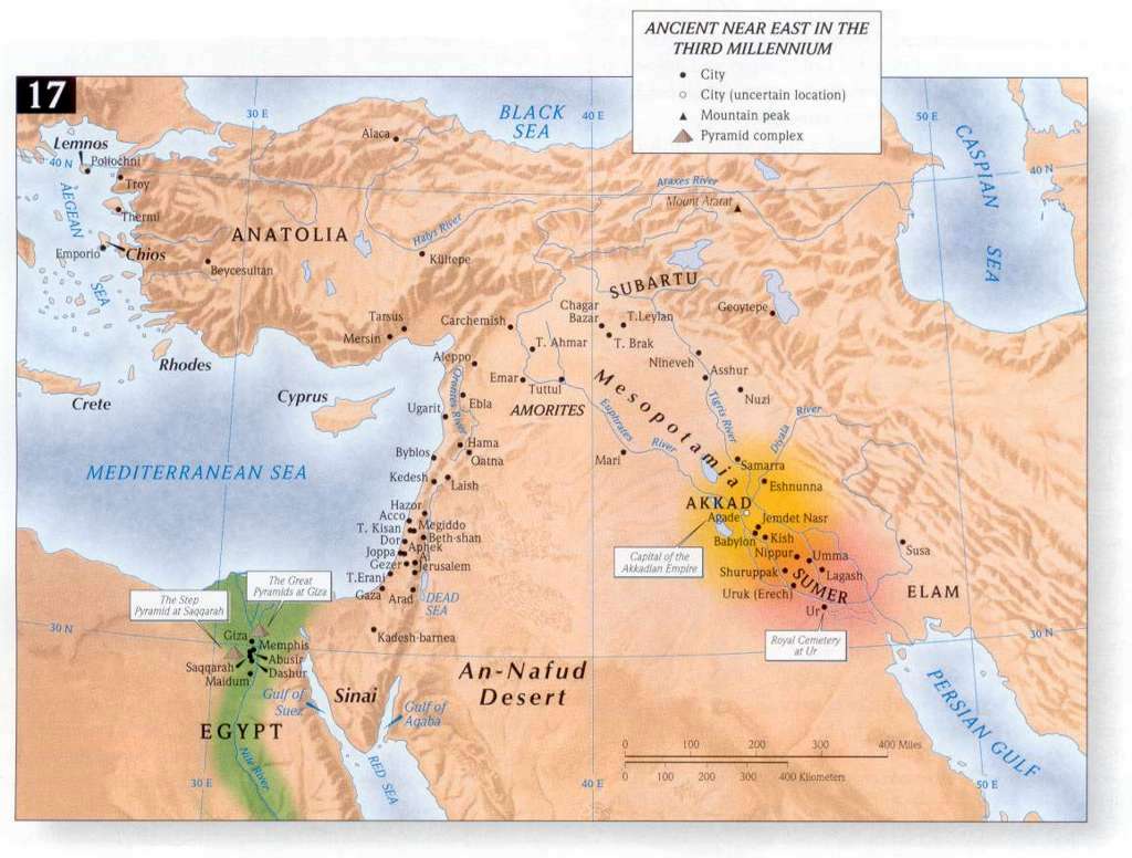 Abraham Bible Map